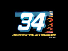 Book cover for auto racing book