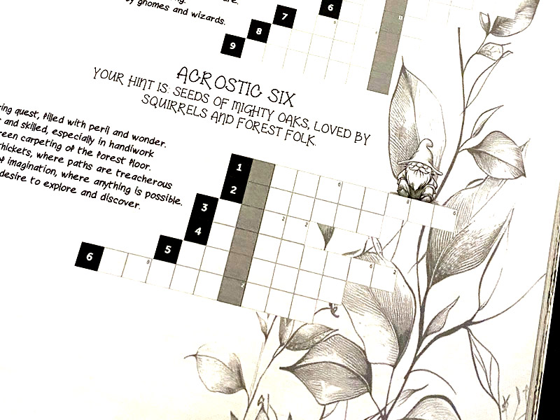 Page detail from the book Gnome Lovers Activity Book
